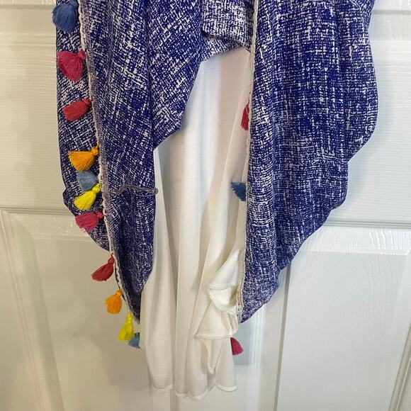 NWT Judith March Mini Dress Purple w/ Tassels Sundress Vacation Size Medium - Picture 6 of 8